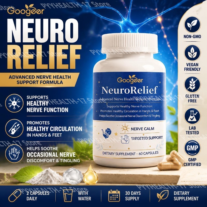 Health Wellness Vitamins - Googeer NeuroRelief Advanced Nerve Health Capsules