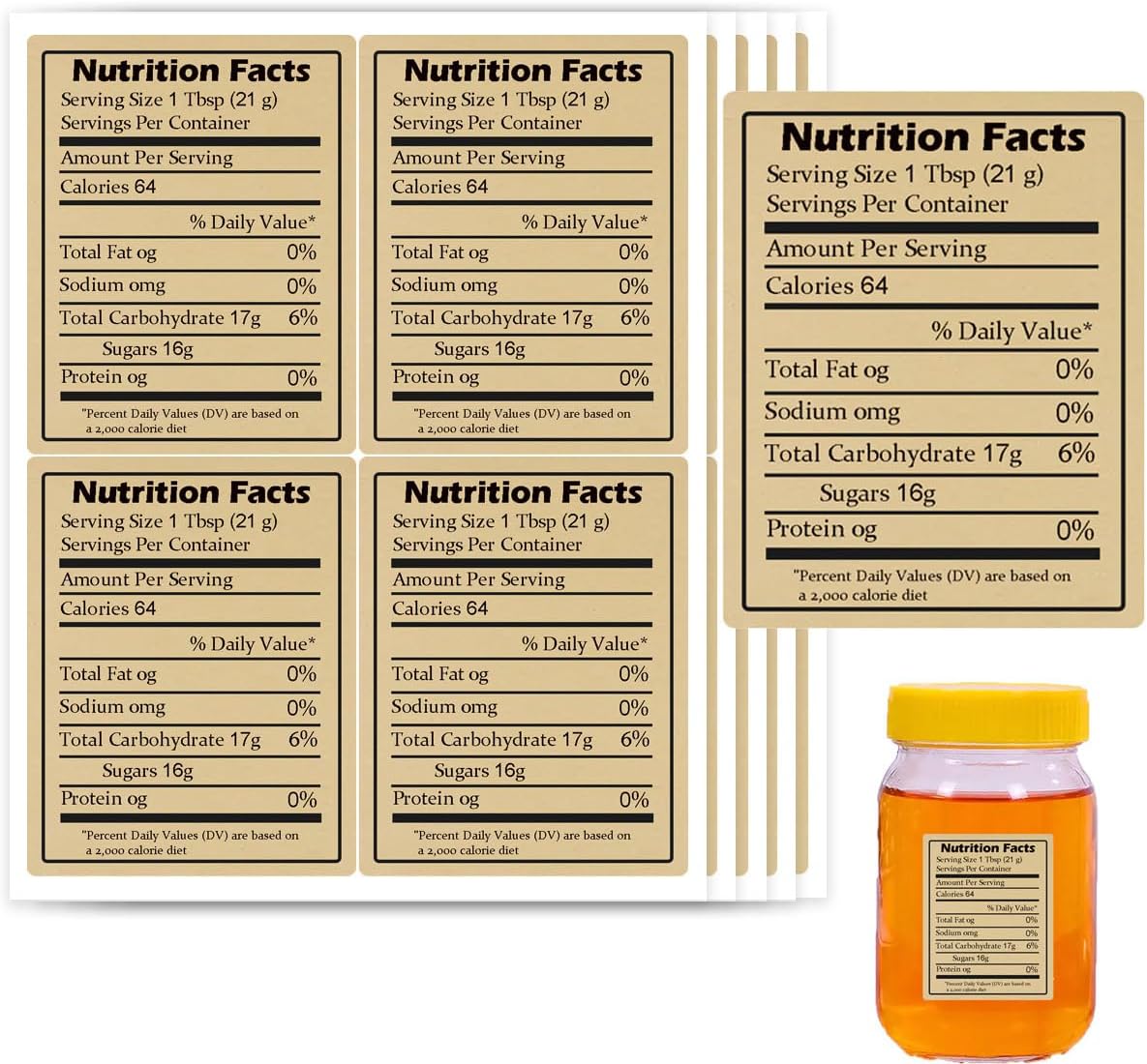 600pcs Self-Adhesive Kraft Nut - Health & Wellness U Of T review and price