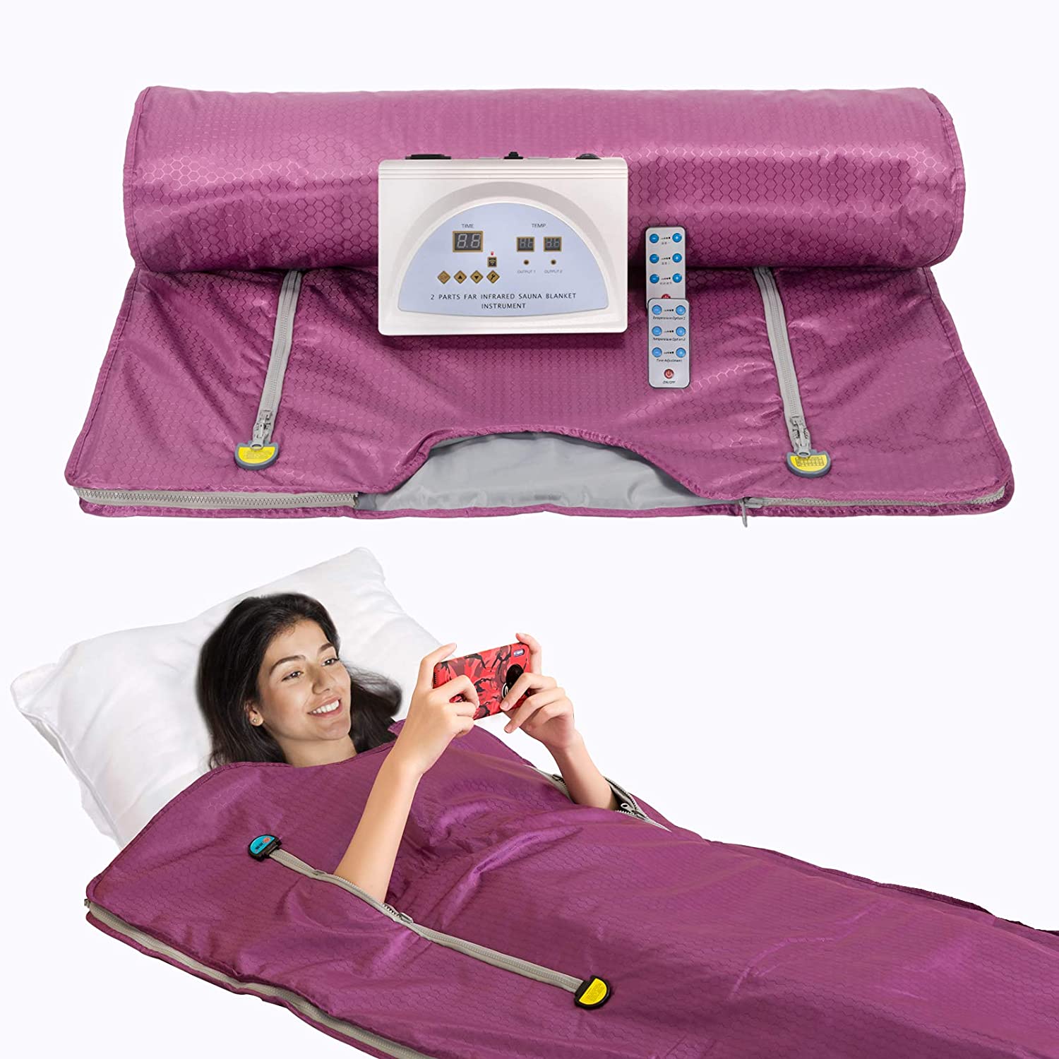 Sauna Blanket With Sleeves, Di - Sauna Blanket Infrared review and price