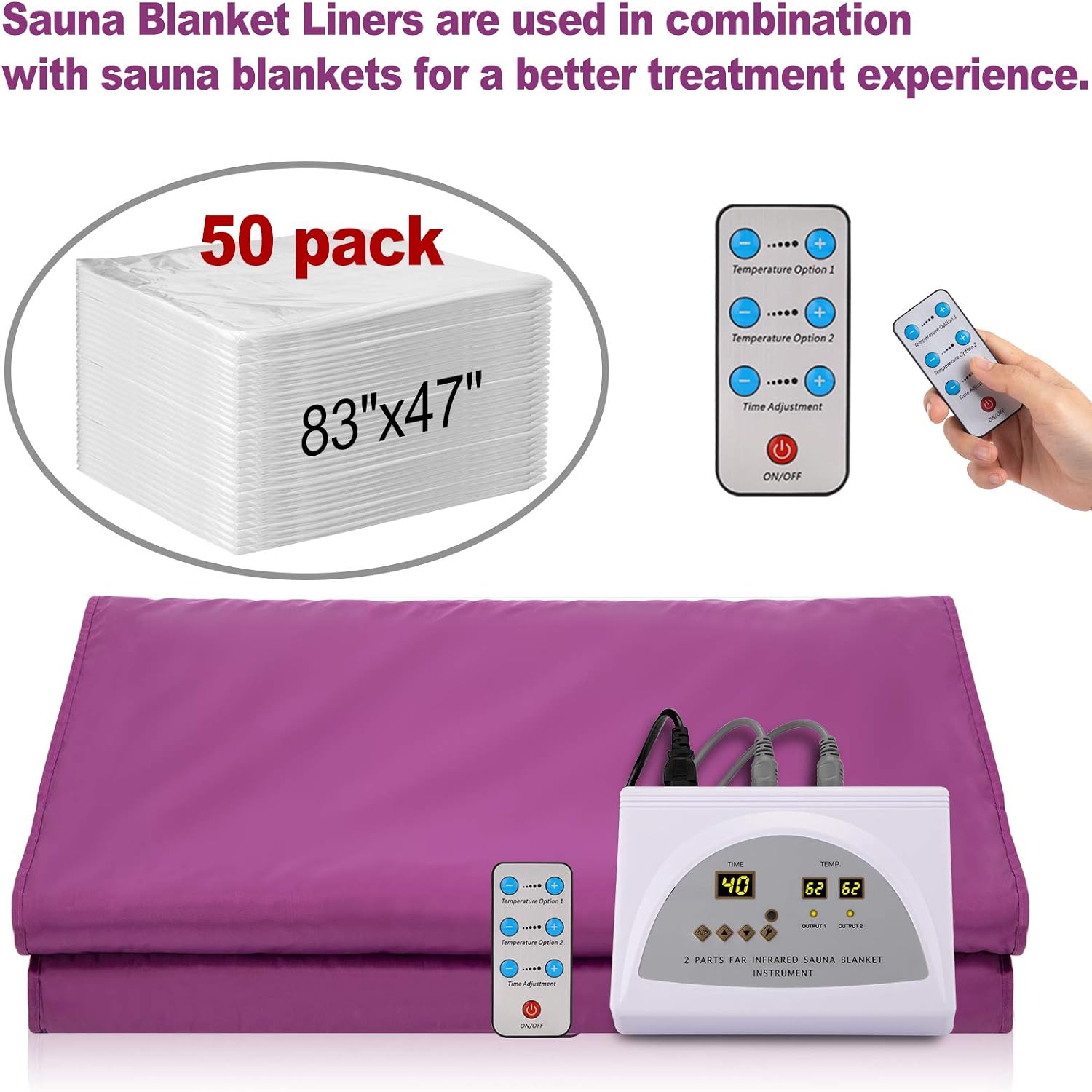 50PCS Disposable Plastic Sheet - Sauna Blanket Infrared review and price